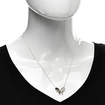 Tiffany Sterling Silver 18K Rose Gold Return to Tiffany Love Bugs Butterfly Pendant Necklace 2 of 4