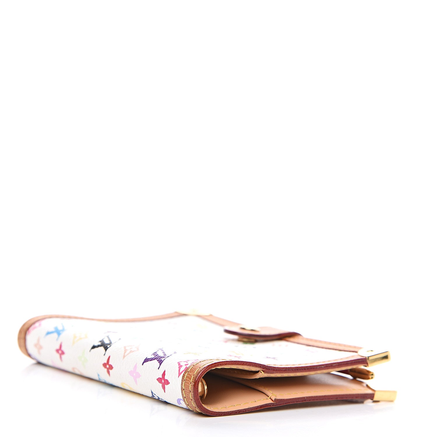 Louis Vuitton Monogram Multicolor Small Ring Agenda Cover White 3 of 8