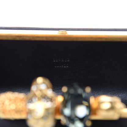 Alexander McQueen Silk Knucklebox Clutch Black 7 of 11