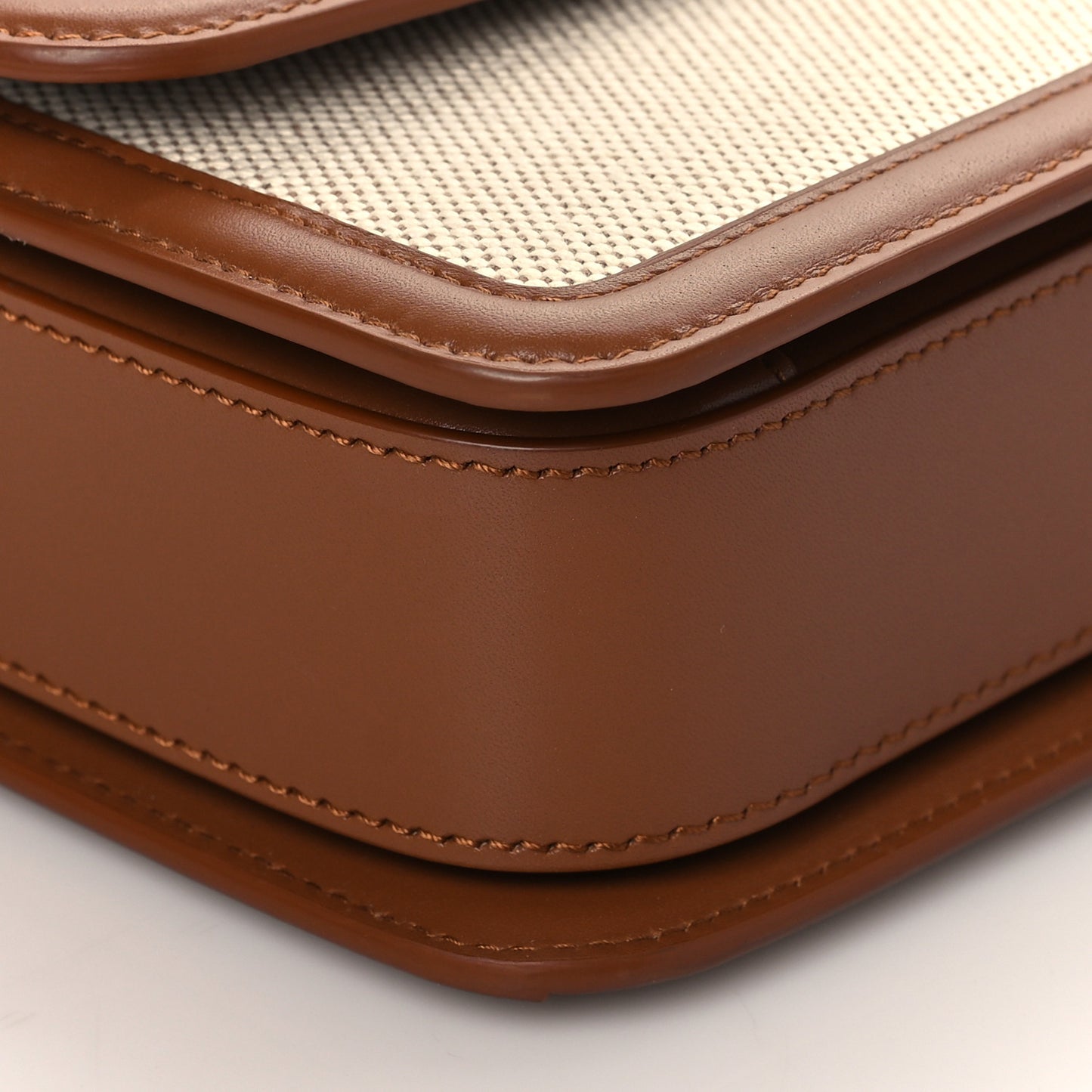 Canvas Monogram Medium Solferino Satchel Beige Cognac