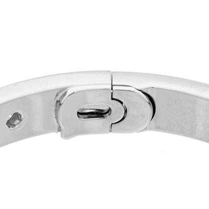 Cartier 18K White Gold Diamond LOVE Paved Bracelet 18 4 of 7