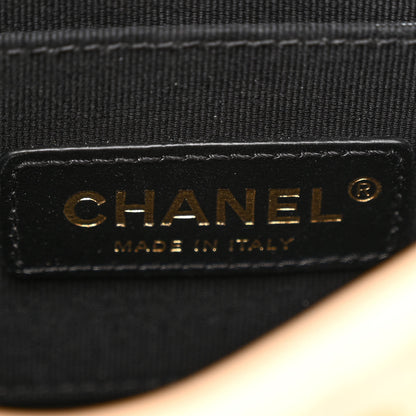 Chanel Calfskin Quilted Pearl Small Hobo Bag Beige 6 of 12