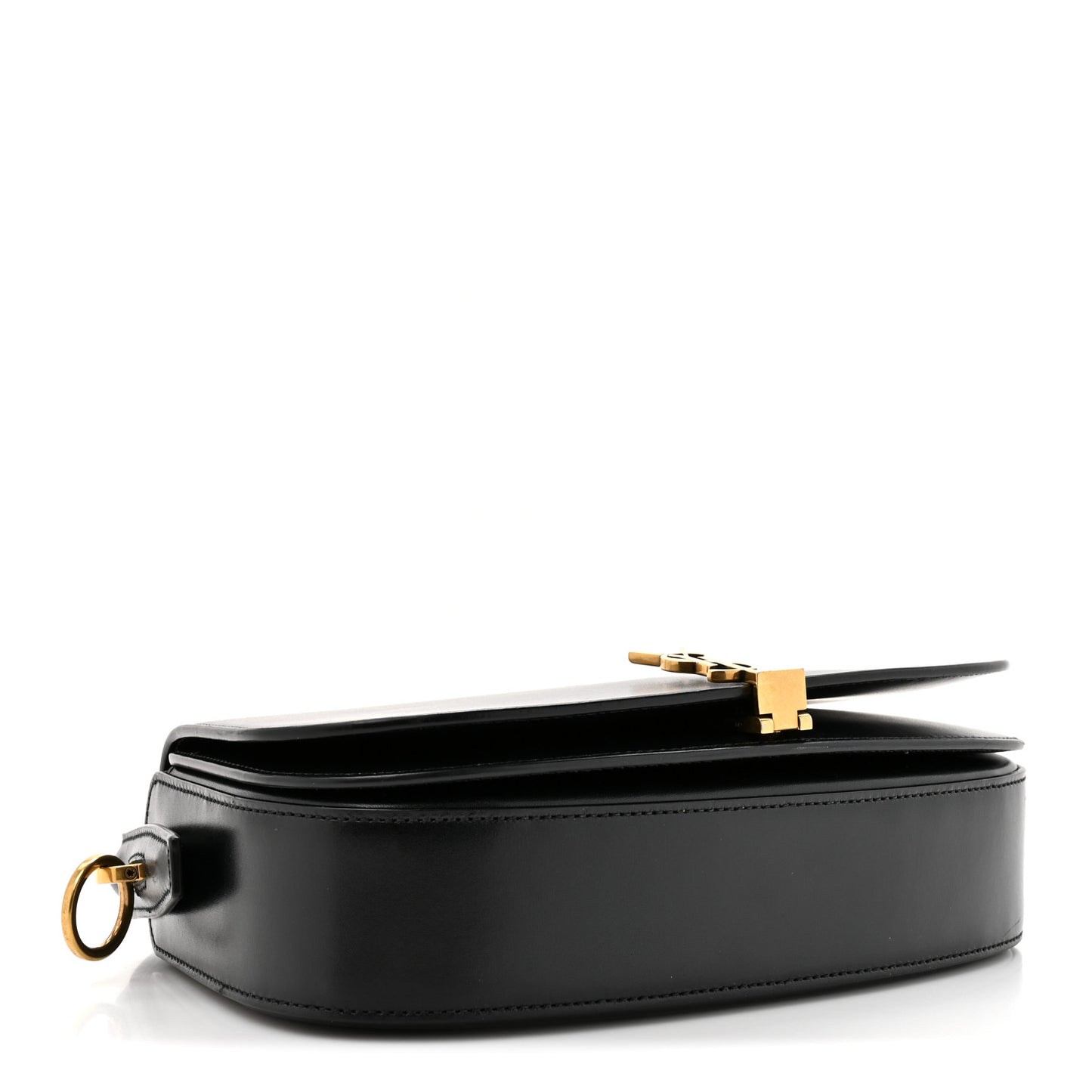 Box Calfskin Voltaire Top Handle Crossbody Bag Black