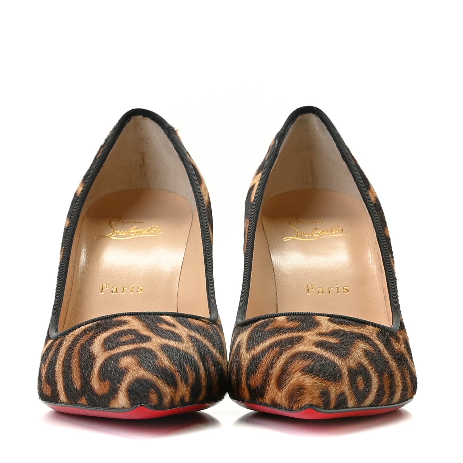 Christian Louboutin Pony Hair Jaguar Print Pigalle 85 Pumps 36.5 Brown 3 of 12