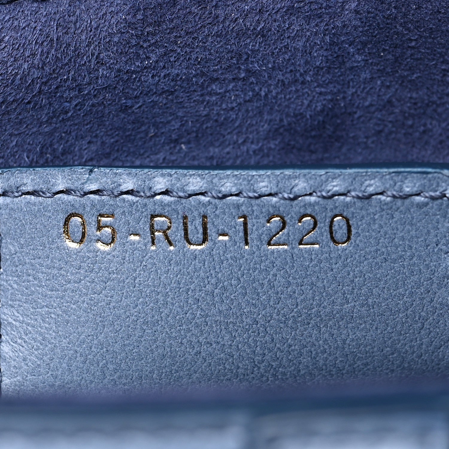 Christian Dior Calfskin Gradient Saddle Bag Indigo Blue 7 of 9