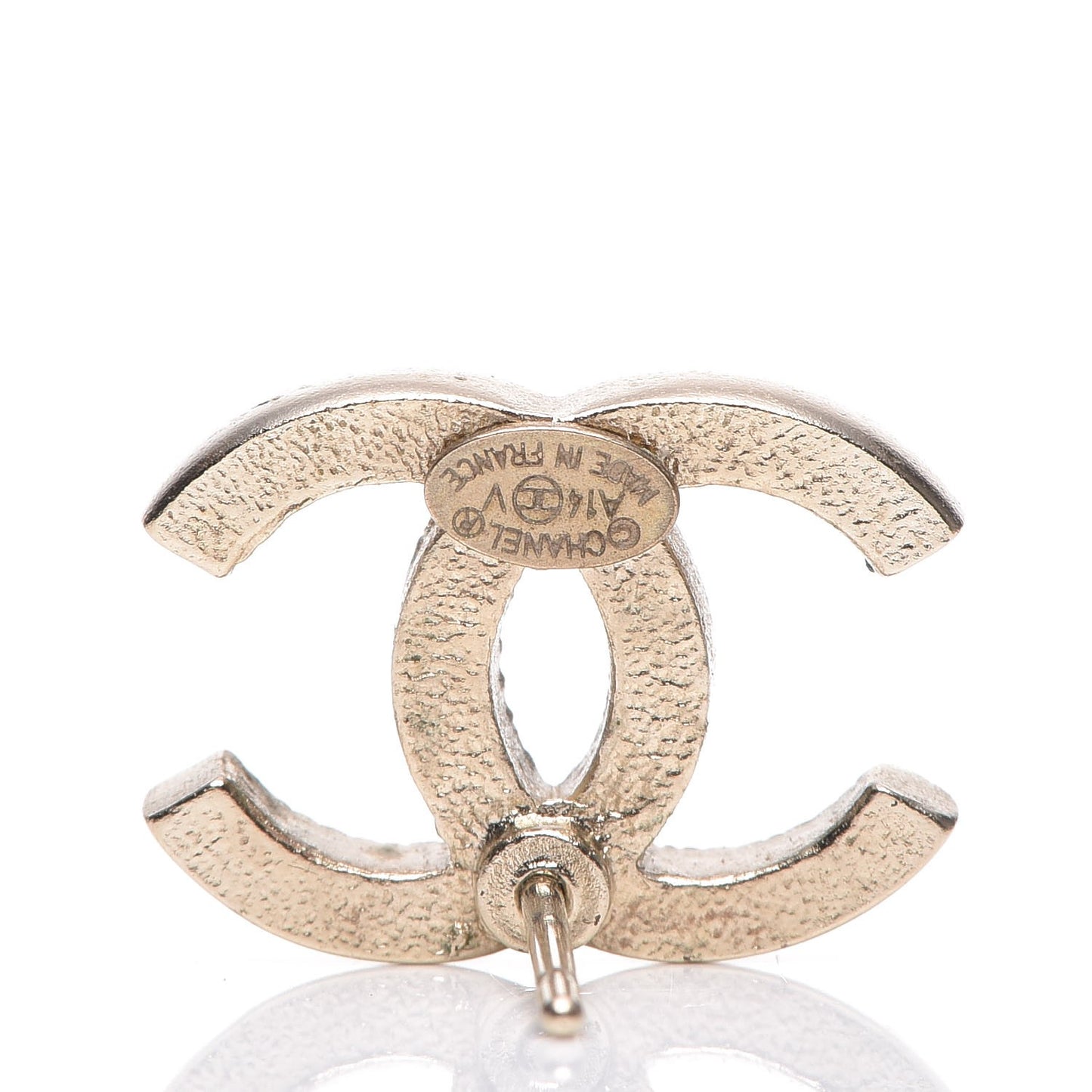 Crystal CC Earrings Gold