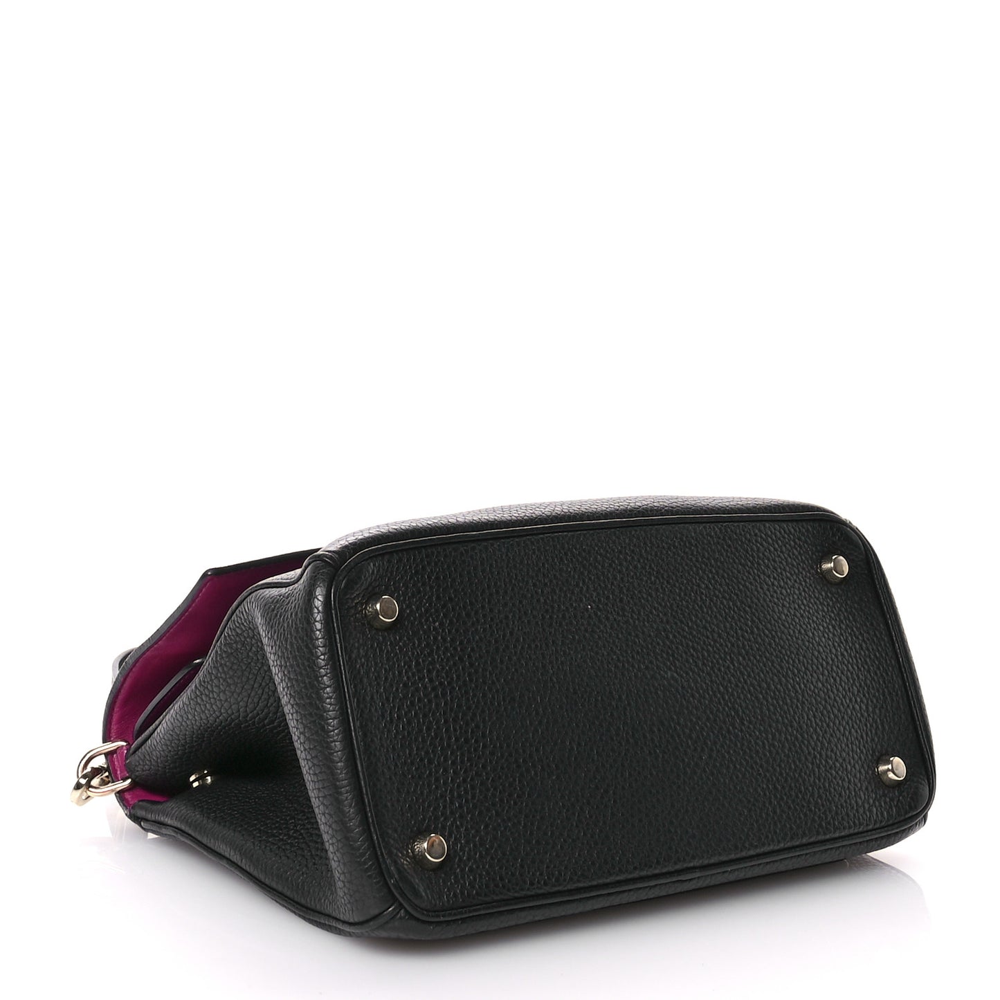 Bullcalf Small Be Dior Flap Black Fraise