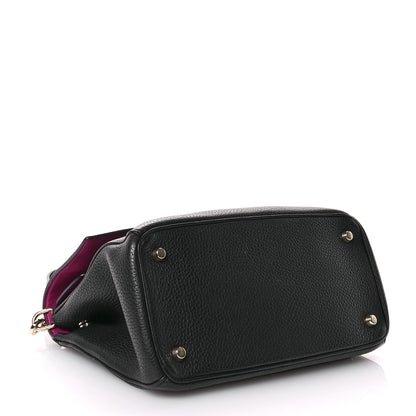 Christian Dior Bullcalf Small Be Dior Flap Black Fraise 4 of 12