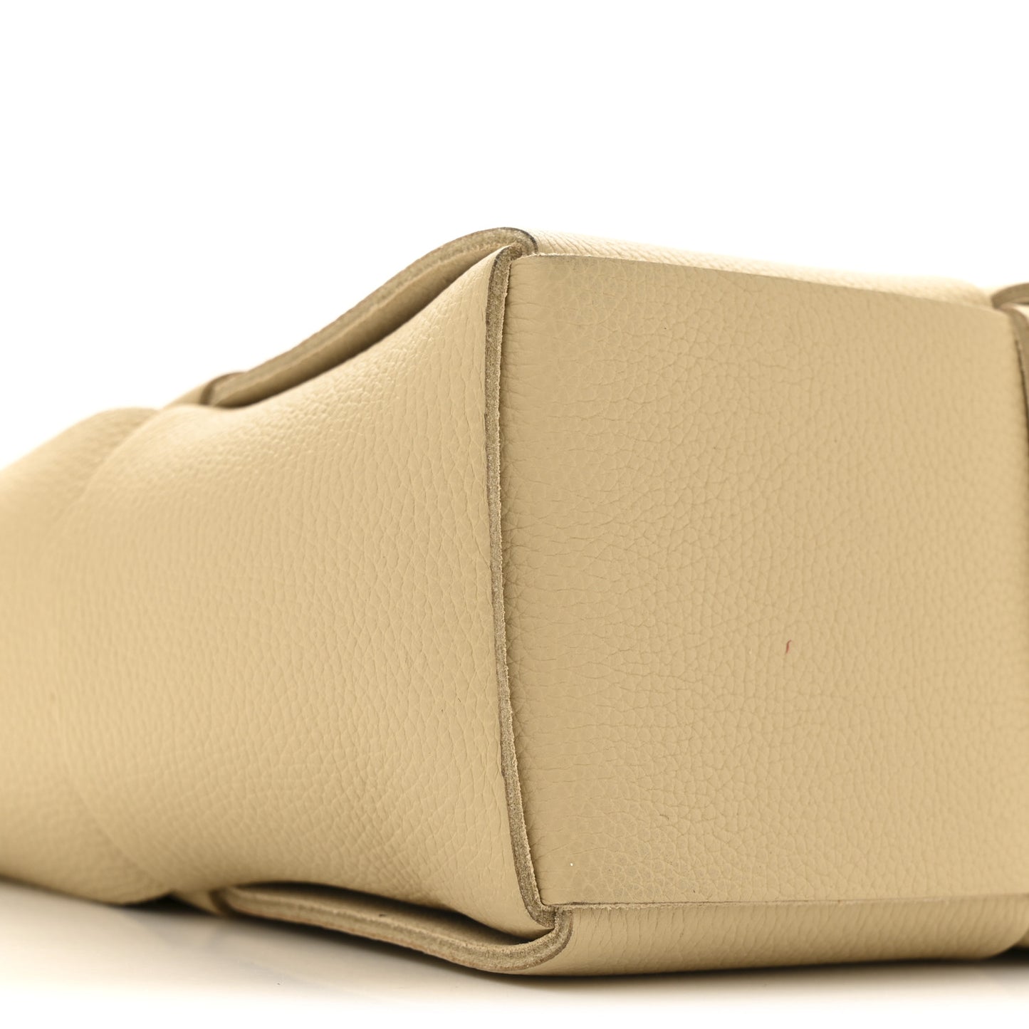 Grained Calfskin Maxi Intreccio Mini Arco Tote Porridge