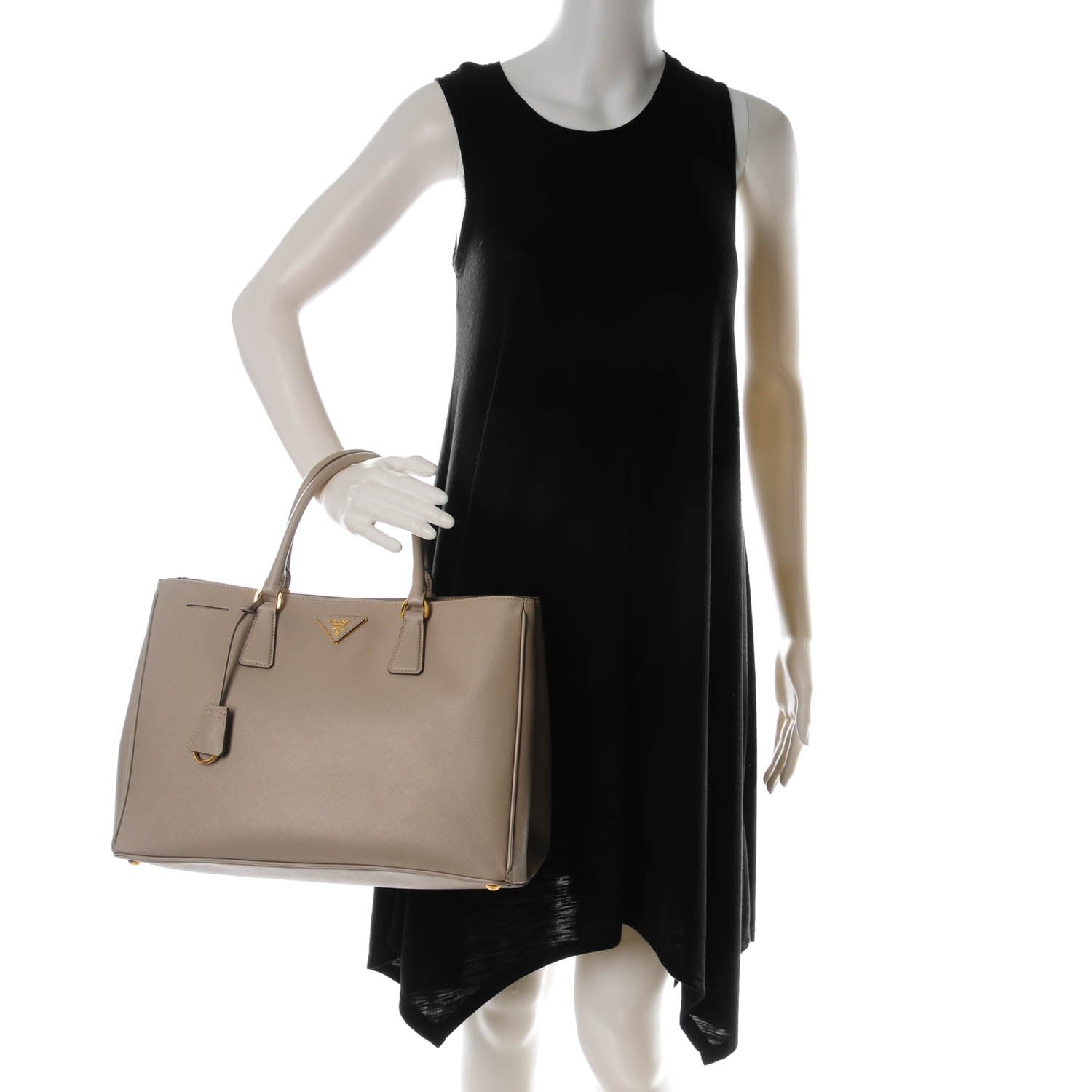 Prada Saffiano Lux Large Tote Pomice 2 of 9