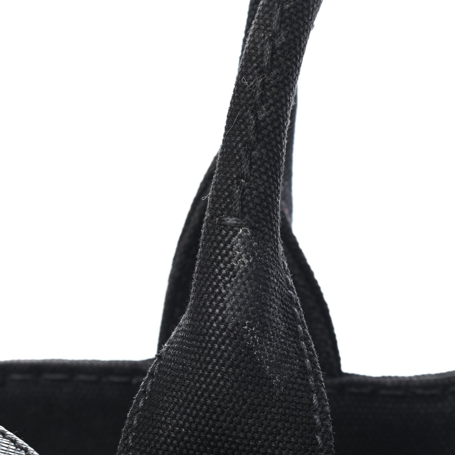Prada Canapa Small Logo Tote Black Talco 18 of 29