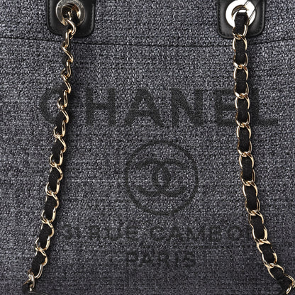 Chanel Woven Straw Raffia Medium Deauville Tote Grey 10 of 10