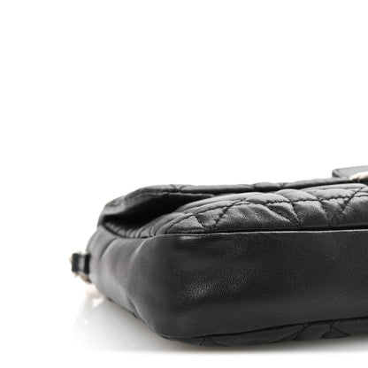 Christian Dior Lambskin Cannage Miss Dior Promenade Pouch Black 8 of 9