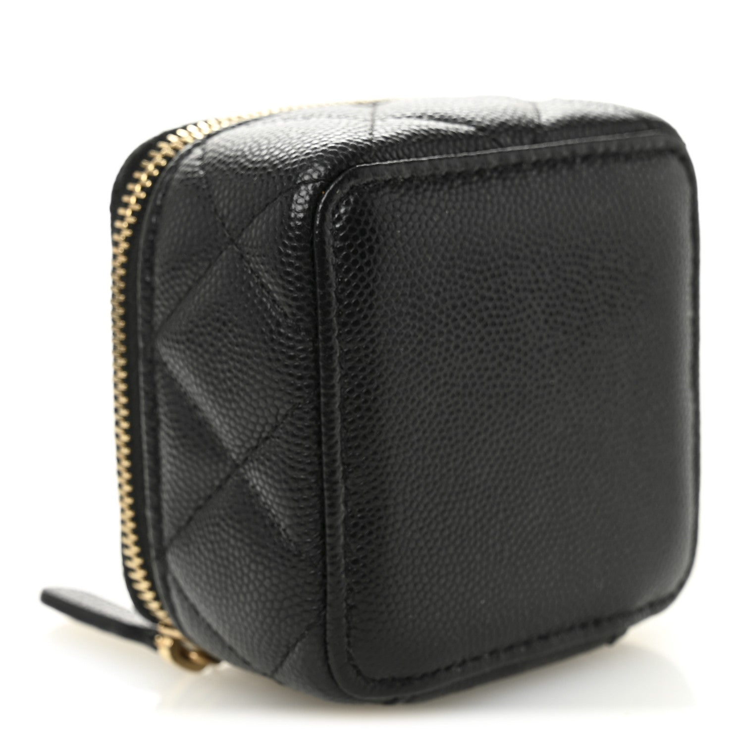 Chanel Caviar Quilted Jewelry Travel Case Black 4 of 7