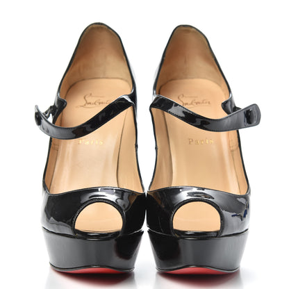Christian Louboutin Patent Bana 140 Pumps 38.5 Black 2 of 12