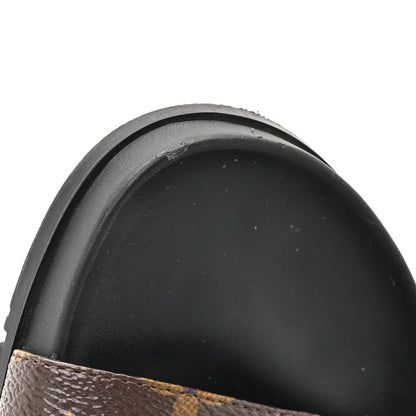 Louis Vuitton Monogram Bom Dia Mule Sandals 38 Black 11 of 14