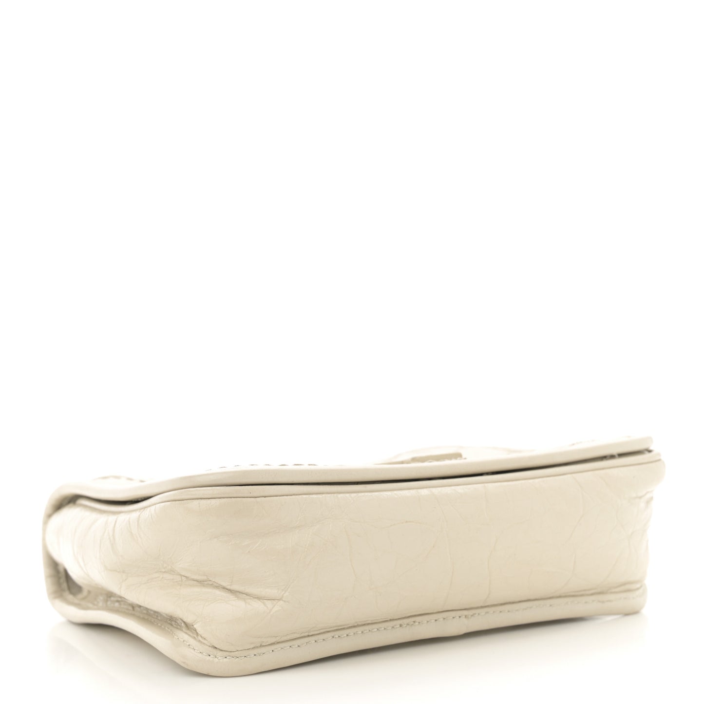 Crinkled Calfskin Matelasse Monogram Niki Chain Wallet Crema Soft