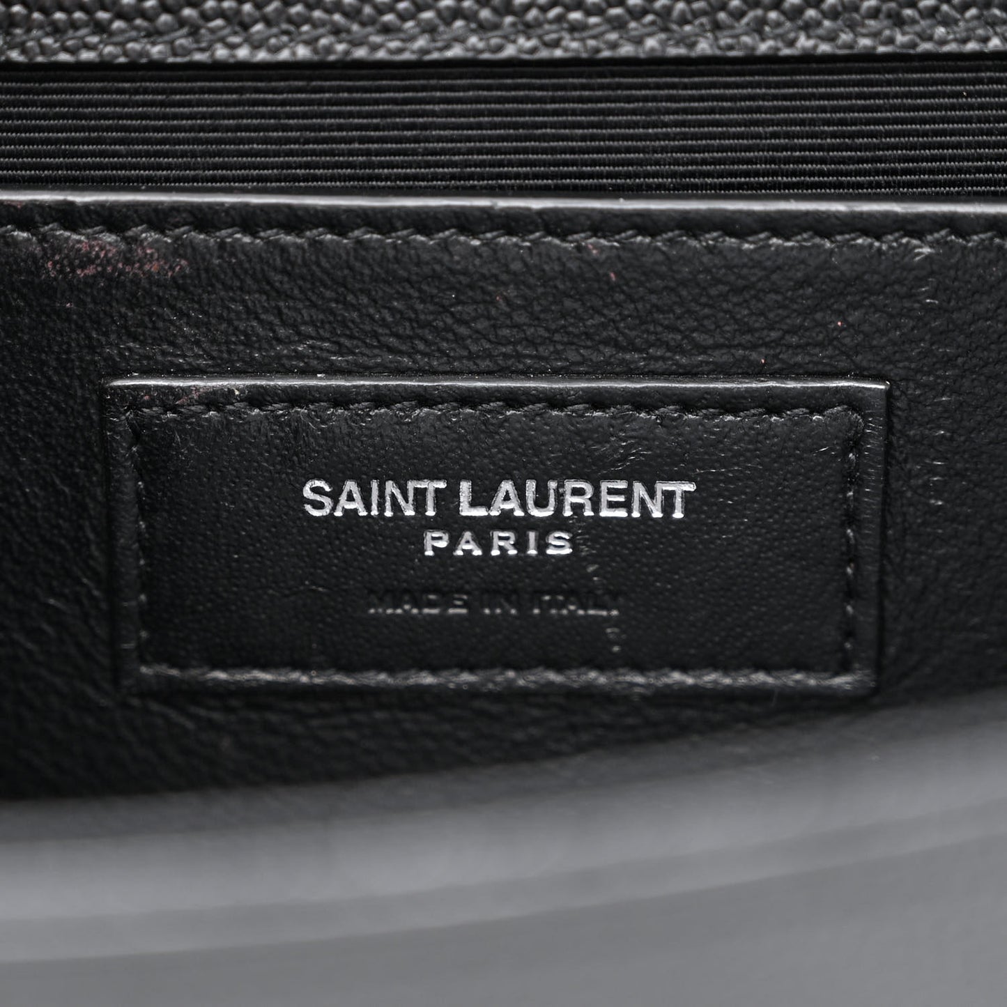 Grain De Poudre Medium Classic Monogram Kate Satchel Black