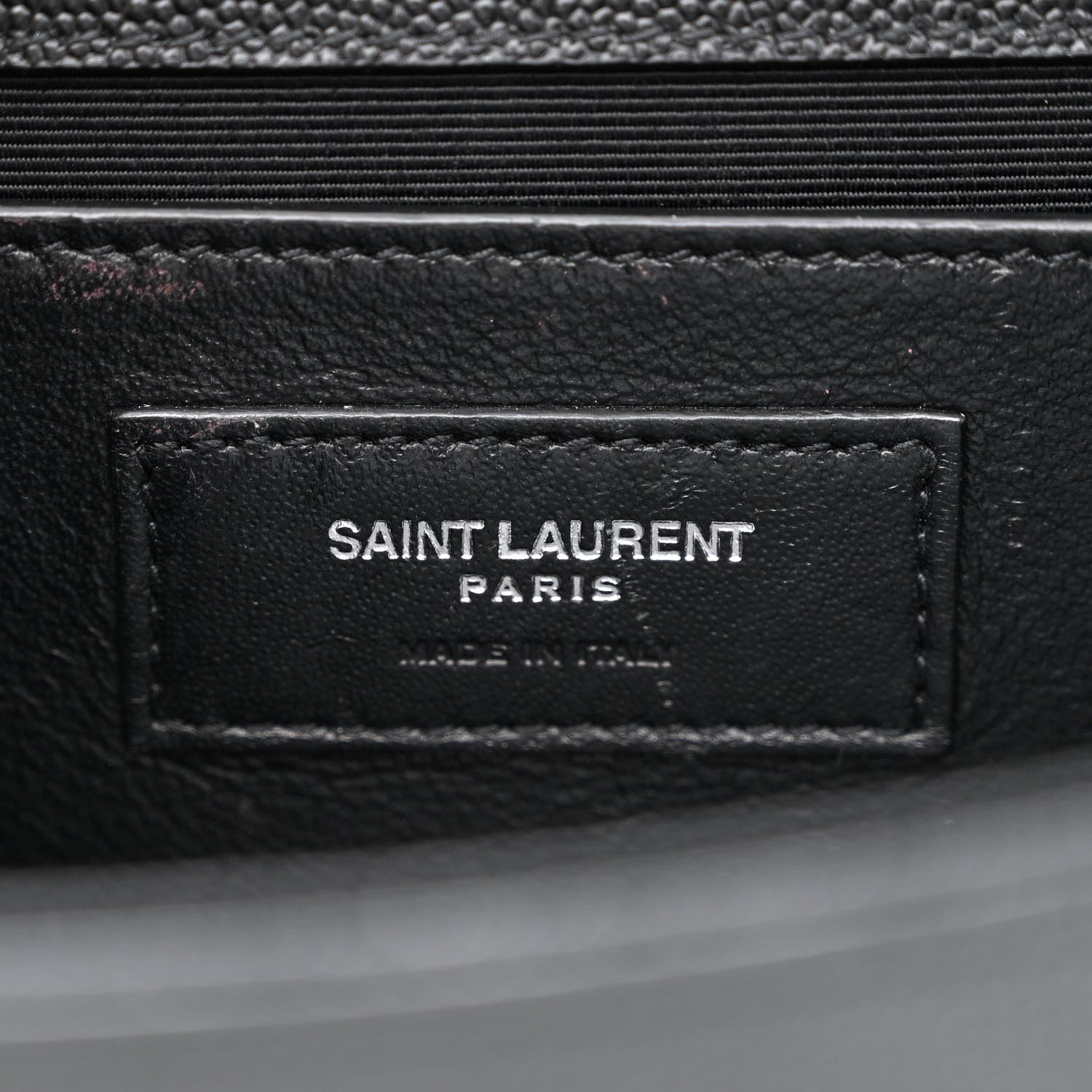 Saint Laurent Grain De Poudre Medium Classic Monogram Kate Satchel Black 6 of 12