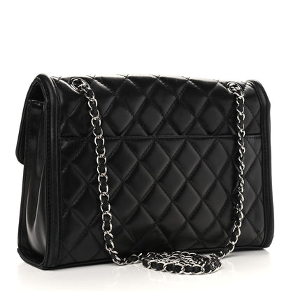 Chanel Lambskin Quilted Large Geometric Flap Black 3 of 11