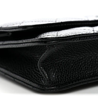 Chanel Caviar Quilted Wallet on Chain WOC Black 11 of 13