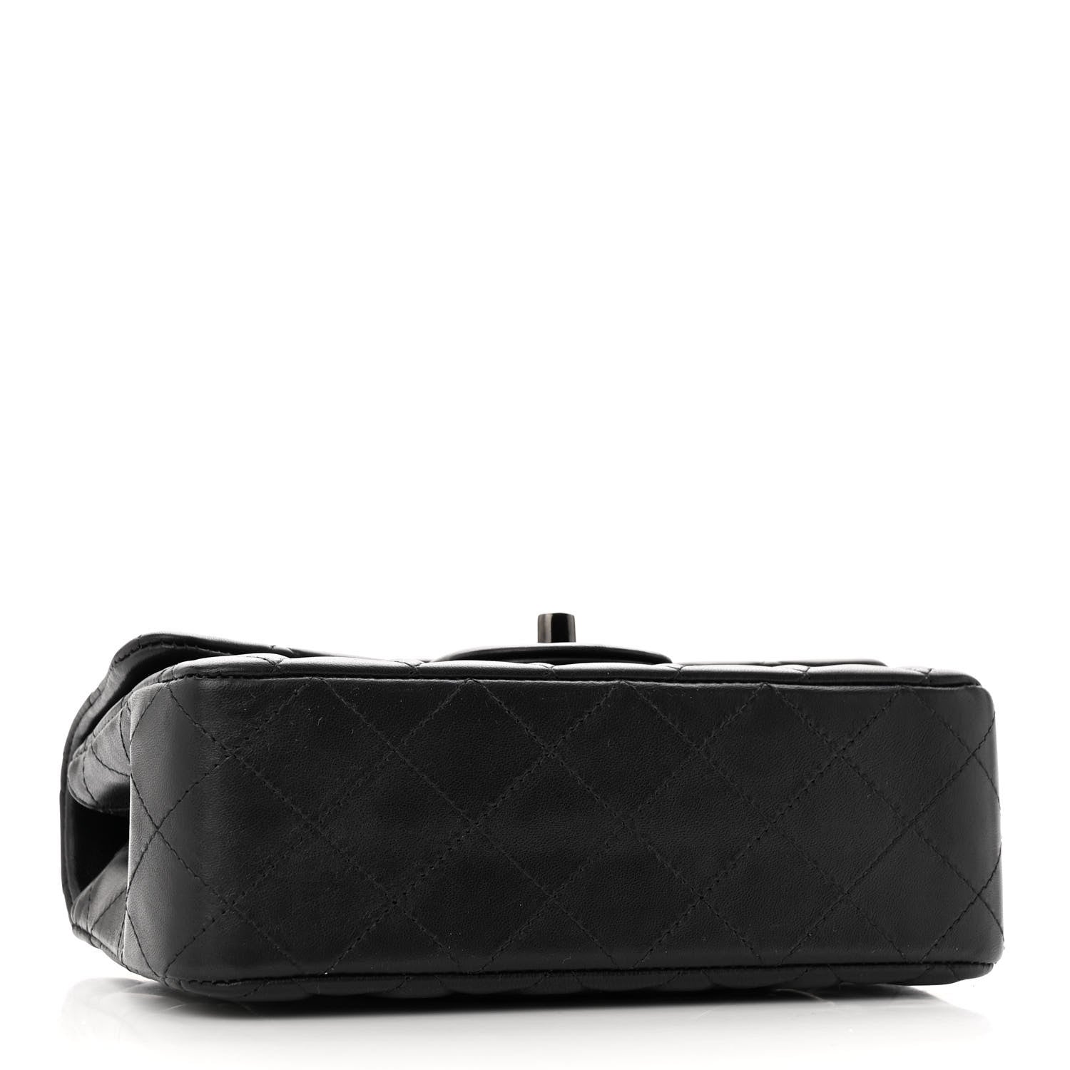 Chanel Lambskin Quilted Mini Rectangular Flap So Black 4 of 11