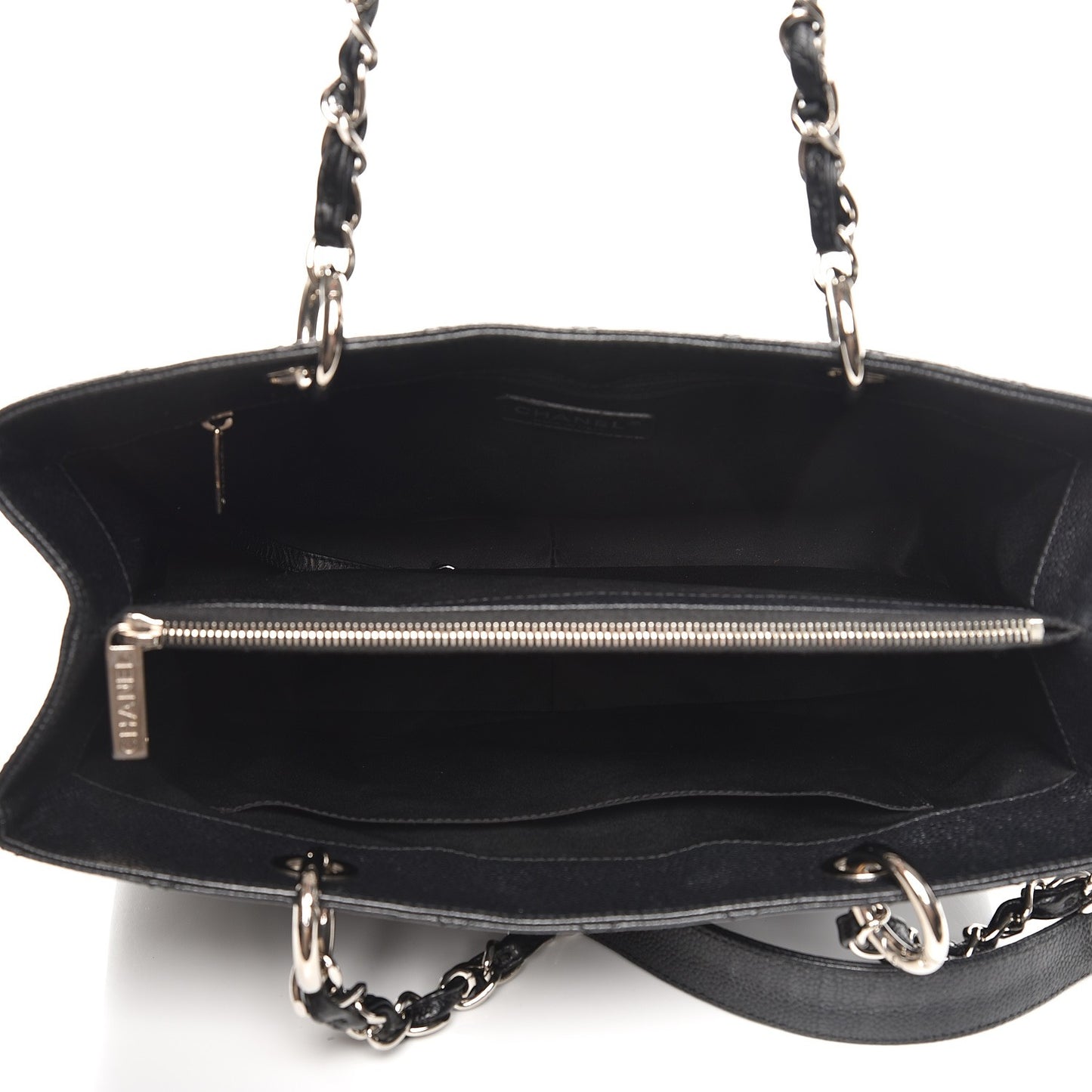 Caviar Quilted Grand Shopping Tote GST Black