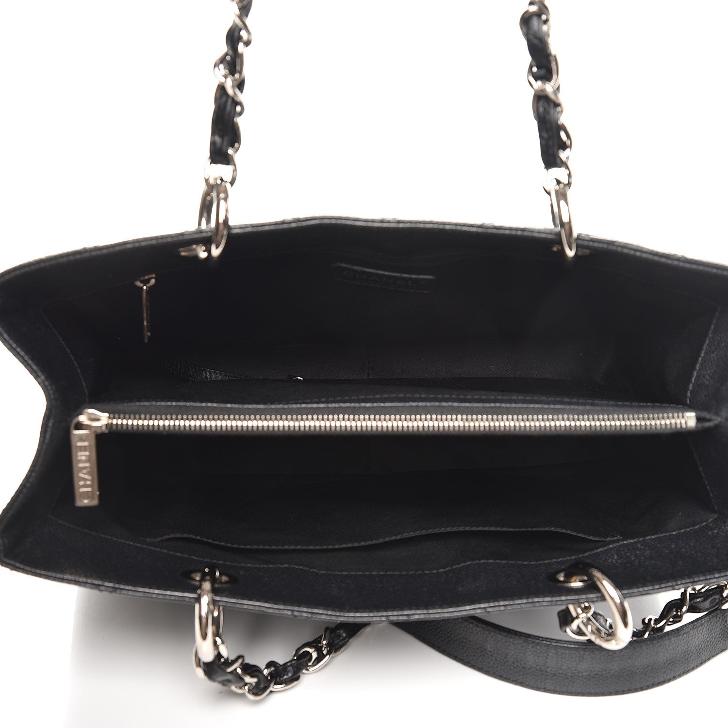 Chanel Caviar Quilted Grand Shopping Tote GST Black 5 of 10