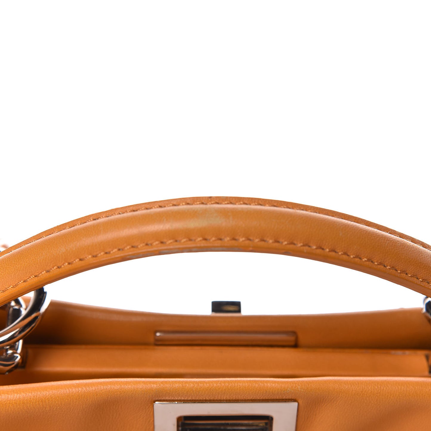 Nappa Mini Peekaboo Iconic Satchel Giallo Syrup