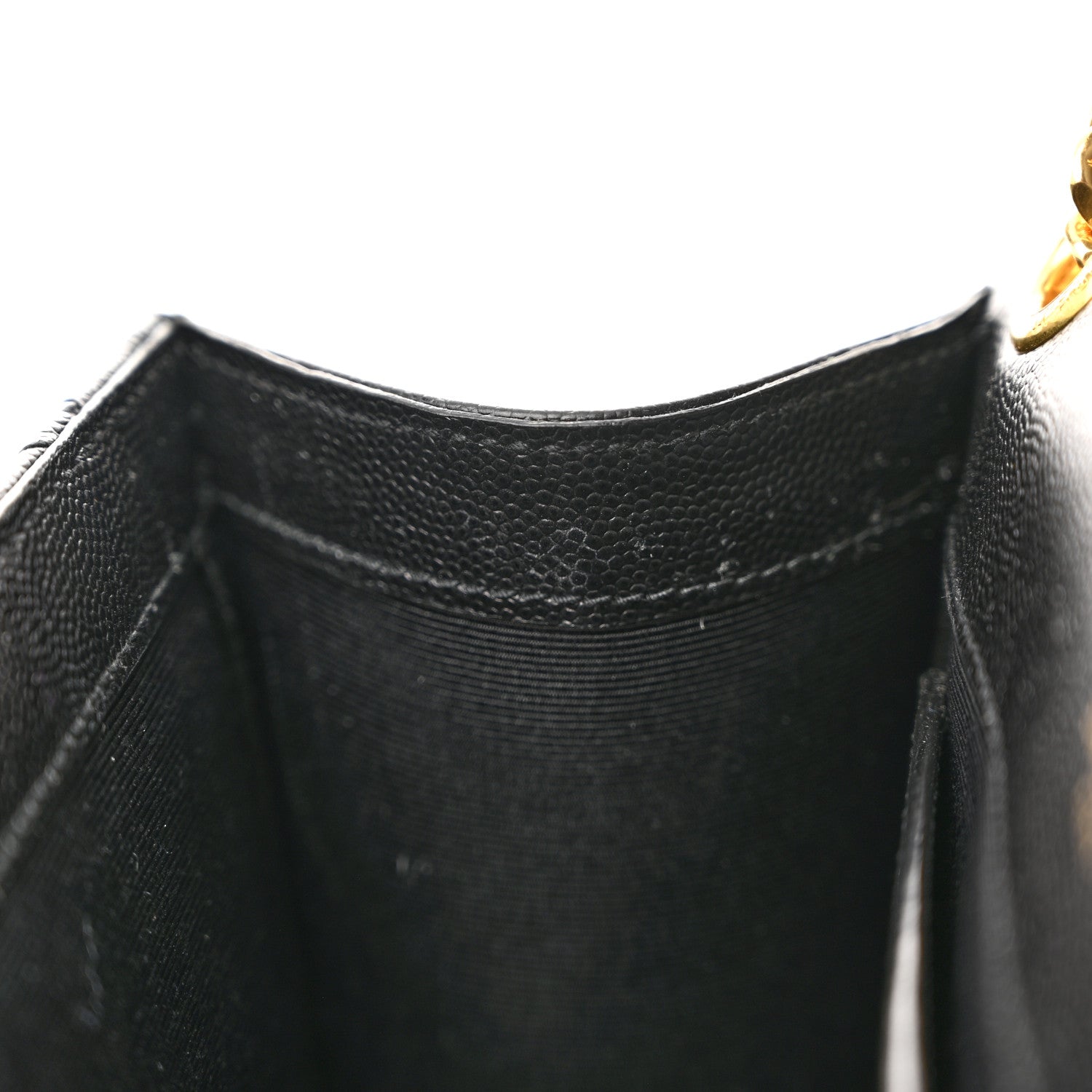 Saint Laurent Grain De Poudre Textured Mixed Matelasse Triquilt Medium Monogram Satchel Black 12 of 12