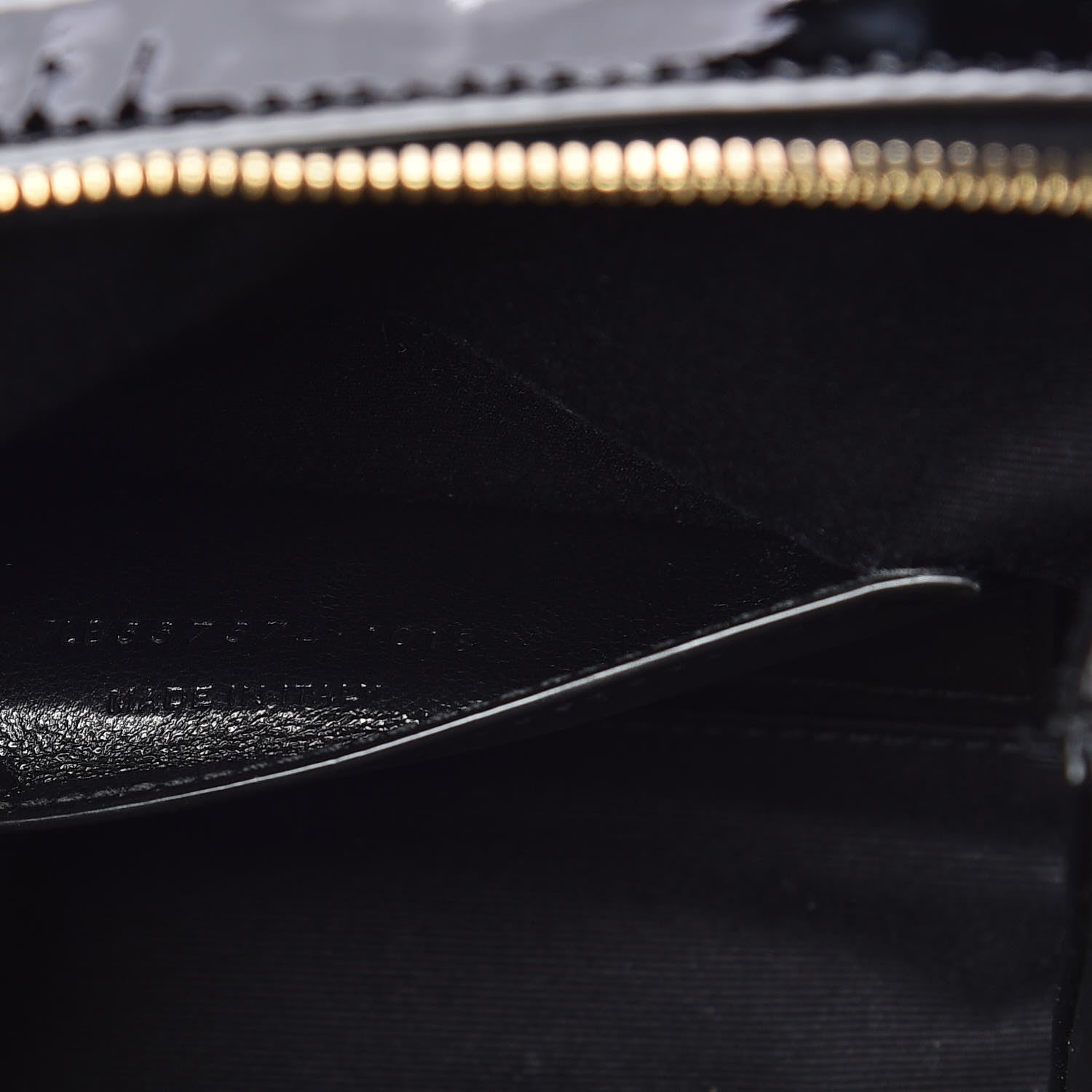 Saint Laurent Patent Matelasse Vicky Monogram Belt Bag Black 9 of 10