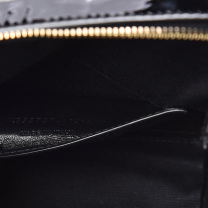 Saint Laurent Patent Matelasse Vicky Monogram Belt Bag Black 9 of 10