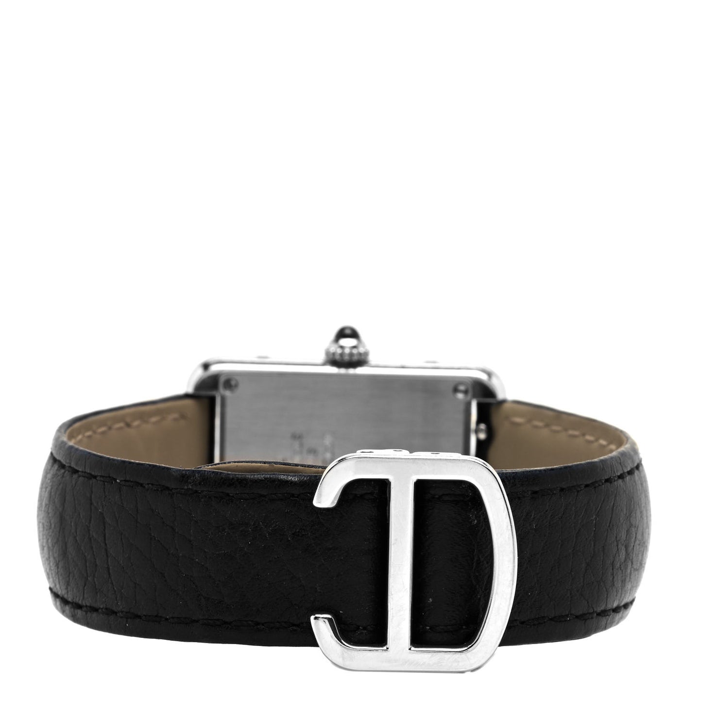 Stainless Steel Calfskin 24mm Tank Solo Quartz Watch