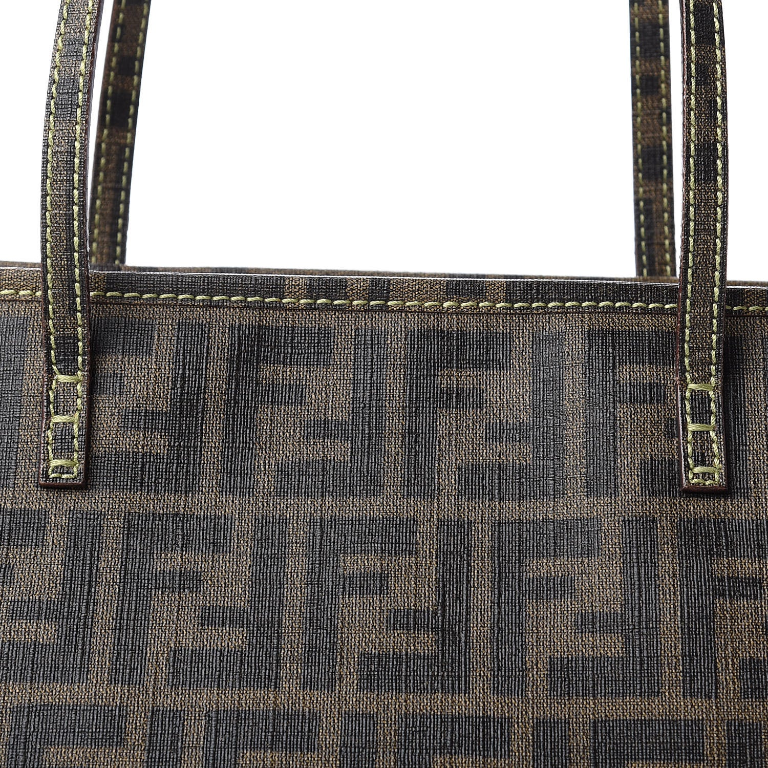 Fendi Zucca Spalmati Medium Roll Tote Tobacco Green 10 of 10