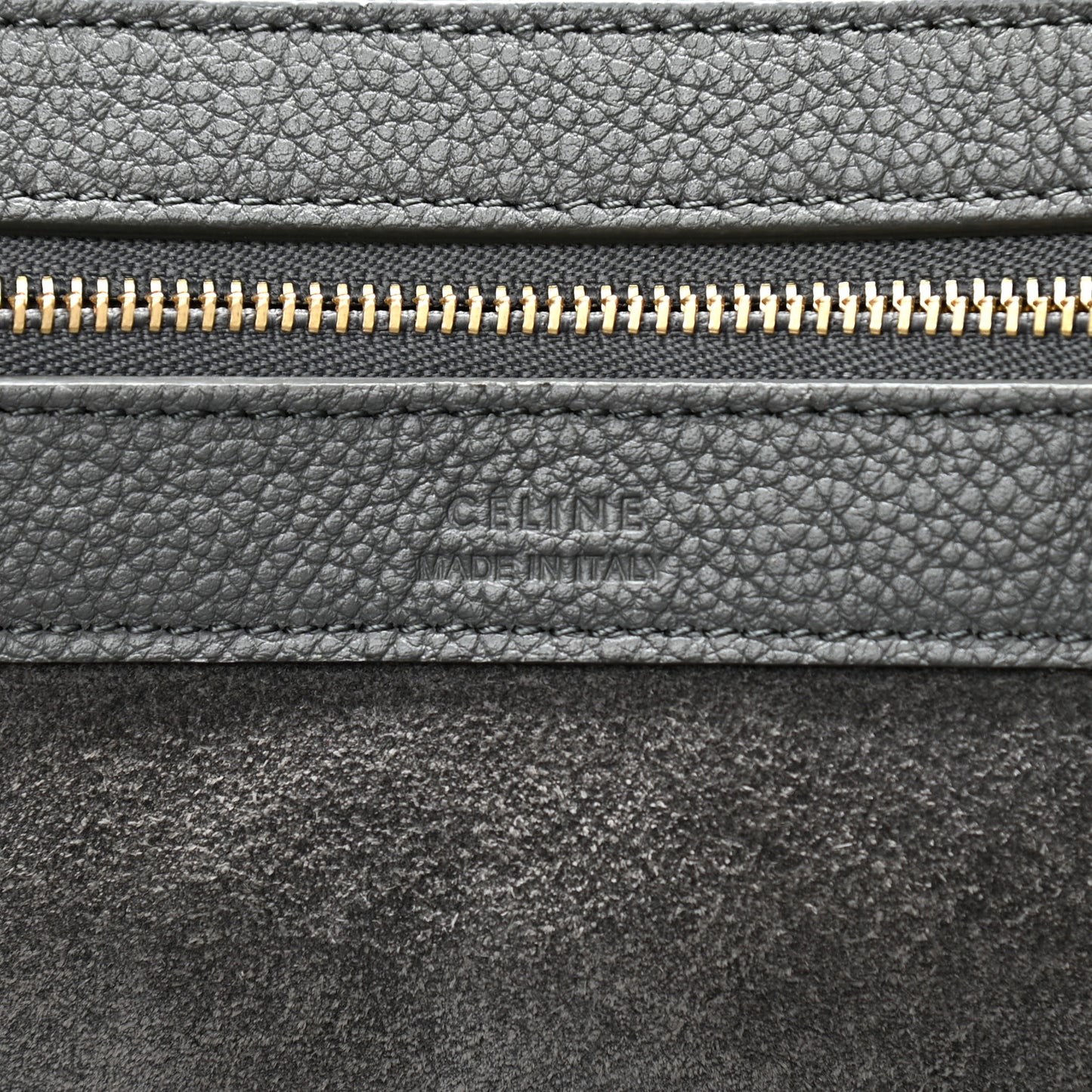 Soft Grained Calfskin Belt Cabas Phantom Medium Grey