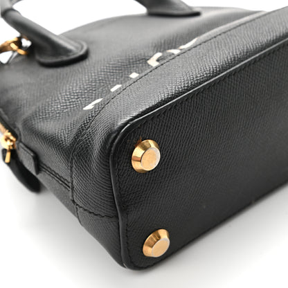 Balenciaga Signature Grained Calfskin XXS Ville Top Handle Bag Black White 14 of 14