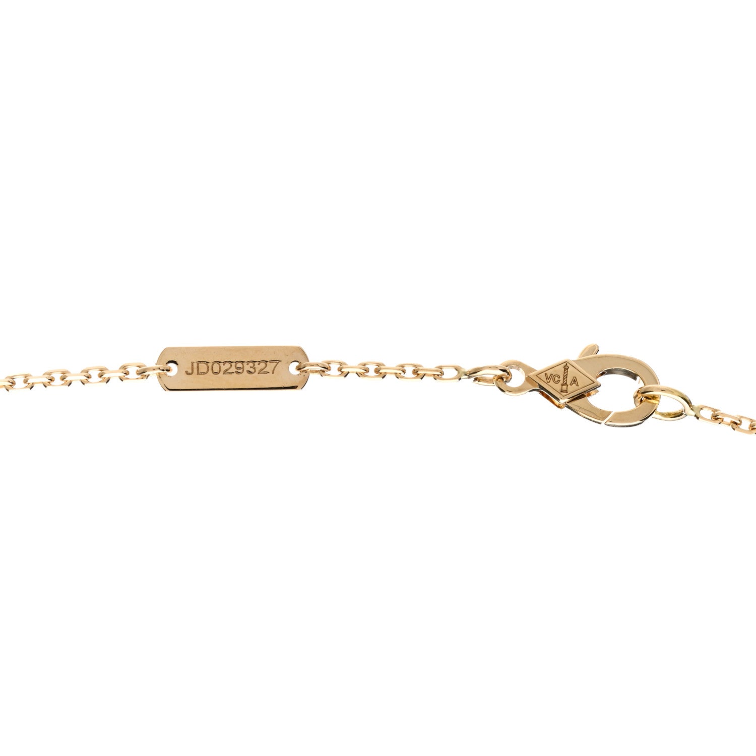 Van Cleef & Arpels 18K Yellow Gold Black Onyx Vintage Alhambra Pendant Necklace 3 of 5