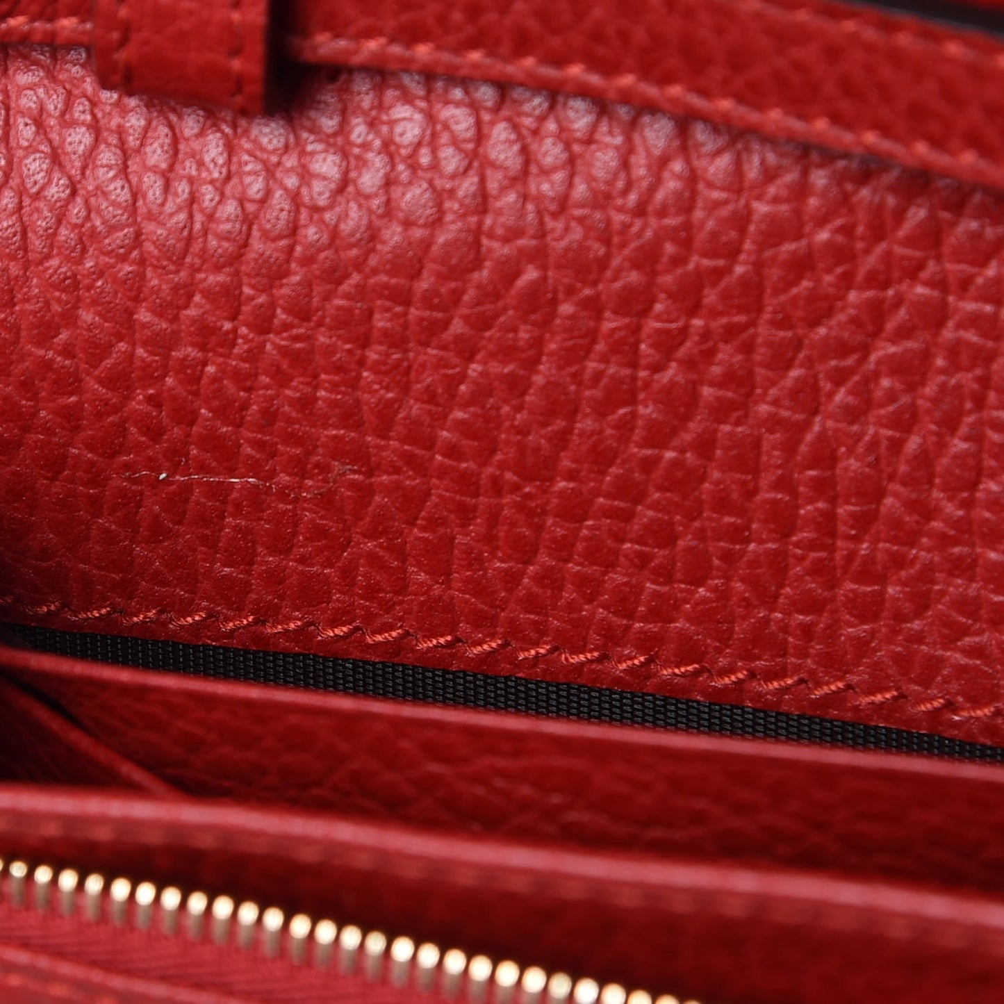 Dollar Calfskin Mini Swing Wallet Bag Oxidation