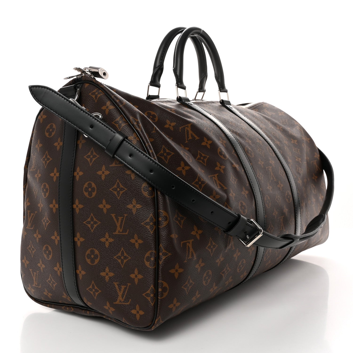 Louis Vuitton Monogram Macassar Keepall Bandouliere 55 2 of 8
