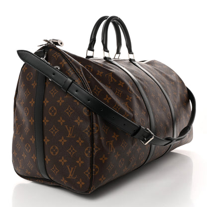 Louis Vuitton Monogram Macassar Keepall Bandouliere 55 2 of 8