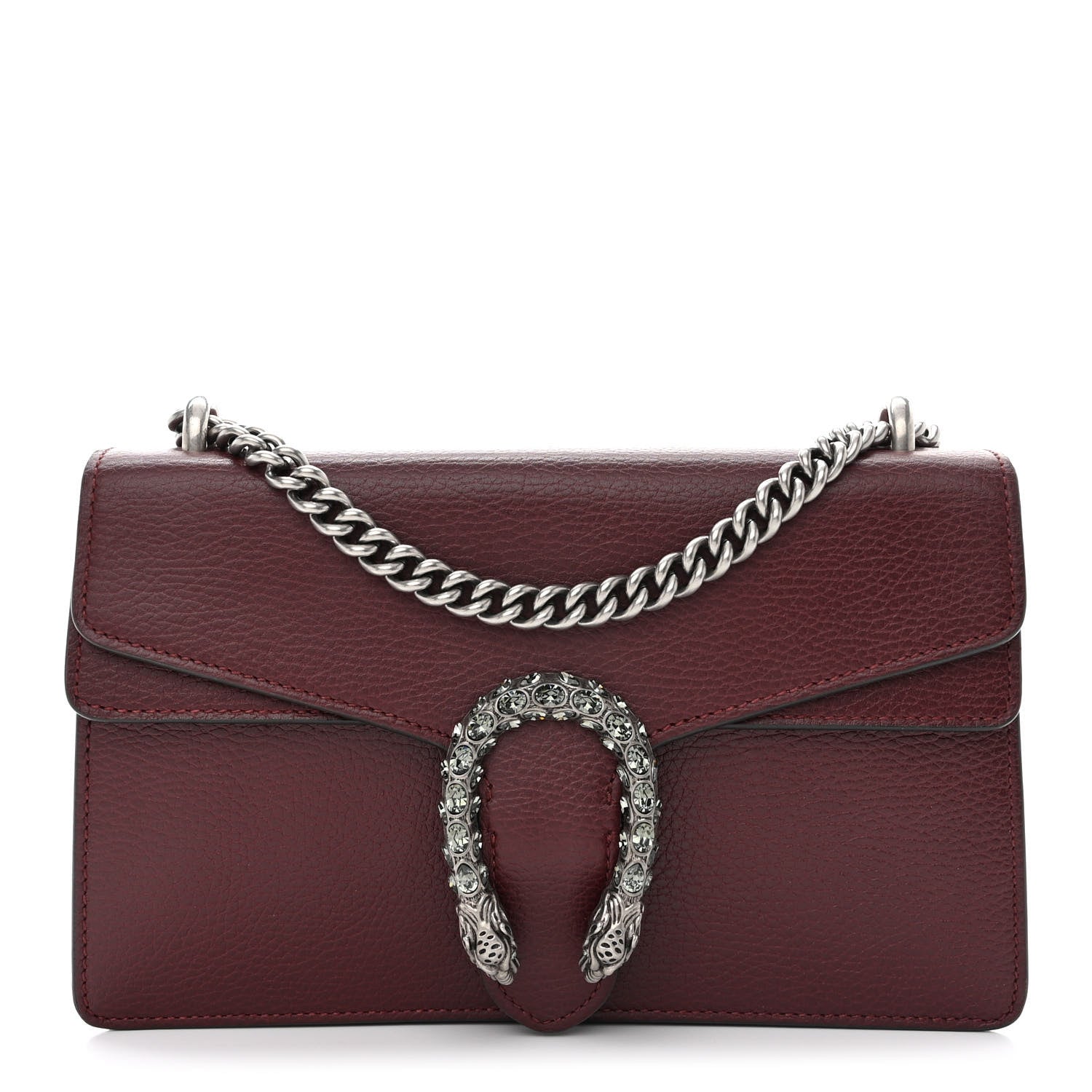 Gucci Dollar Calfskin Crystal Small Dionysus Shoulder Bag Vintage Bordeaux 1 of 11