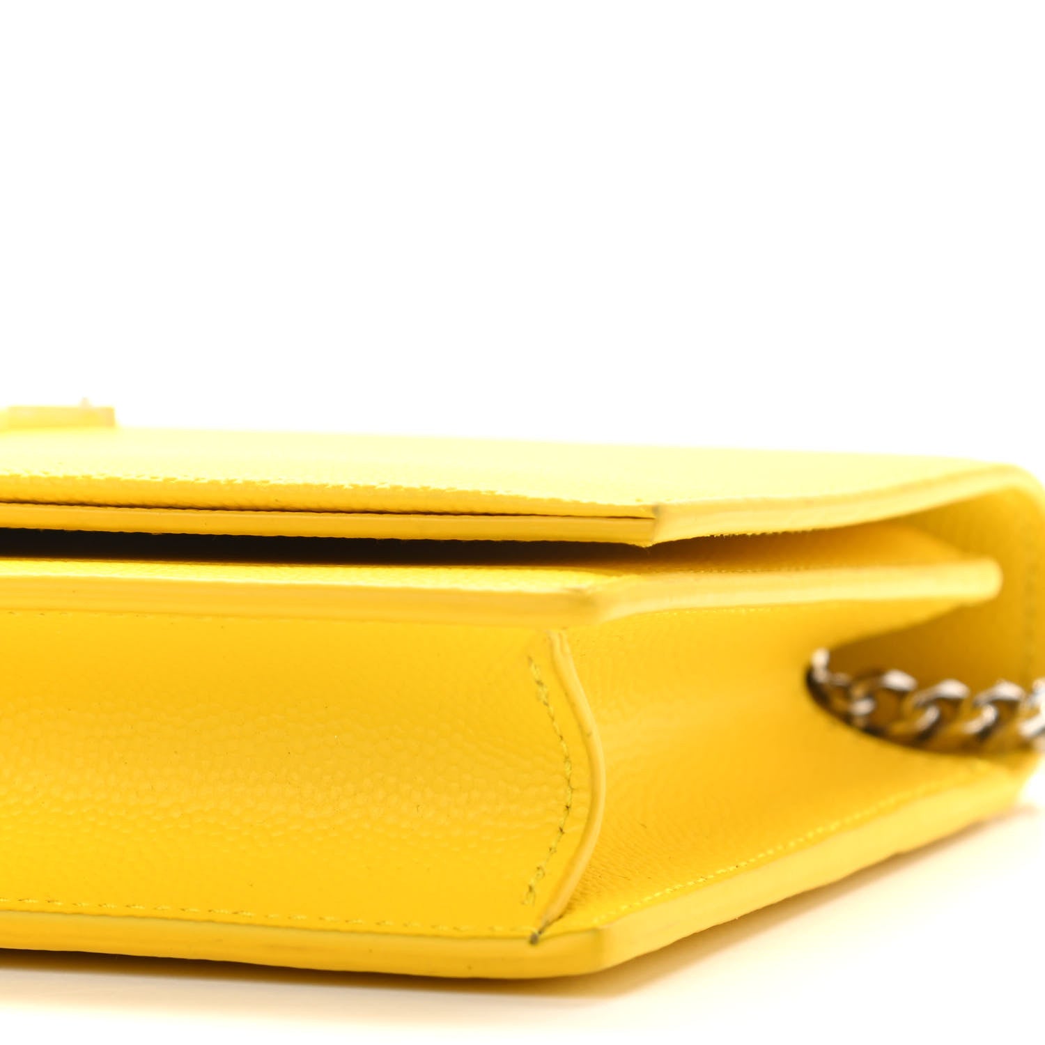 Saint Laurent Grain De Poudre Classic Monogram Kate Tassel Chain Wallet Mimosa 9 of 10