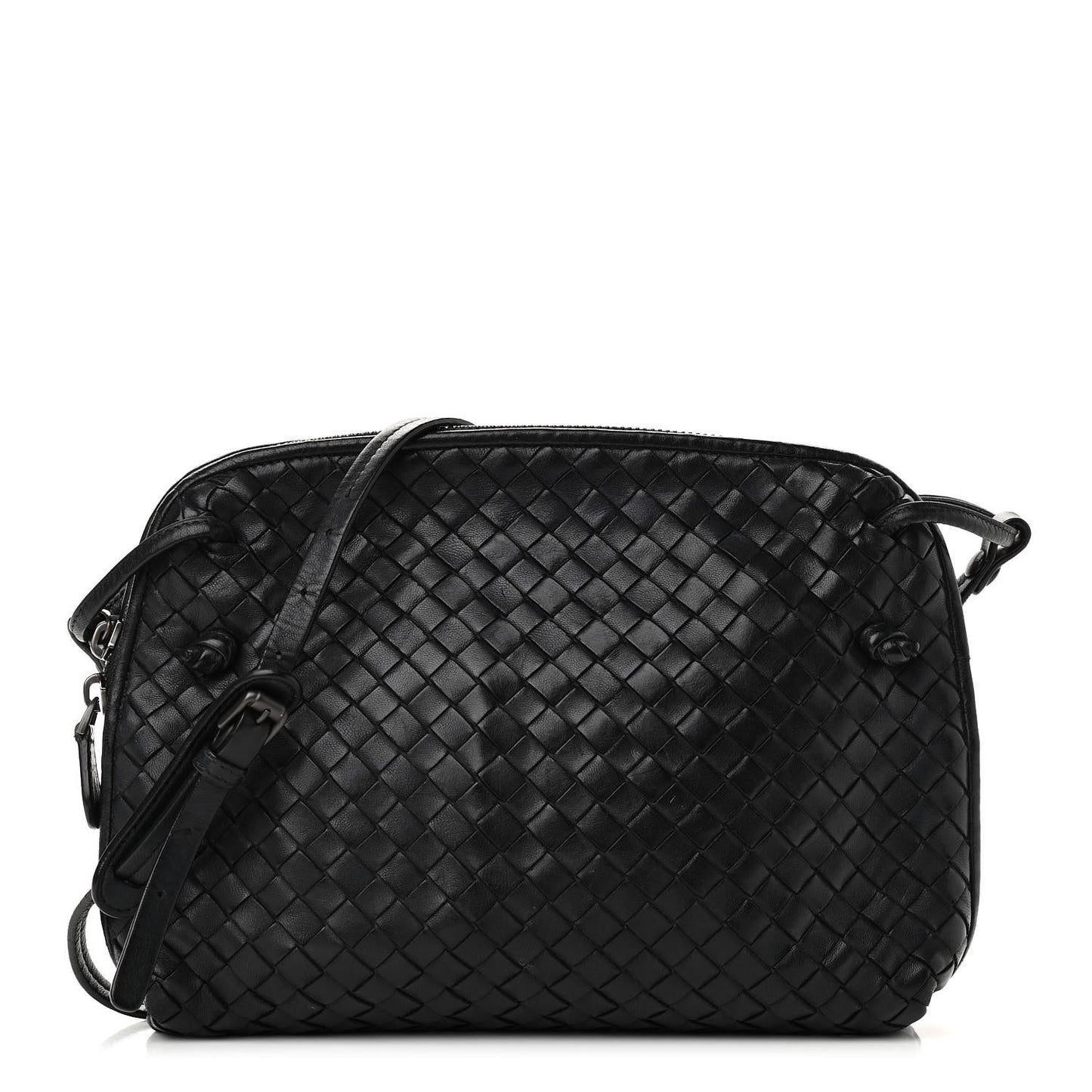 Nappa Intrecciato Nodini Bag Black
