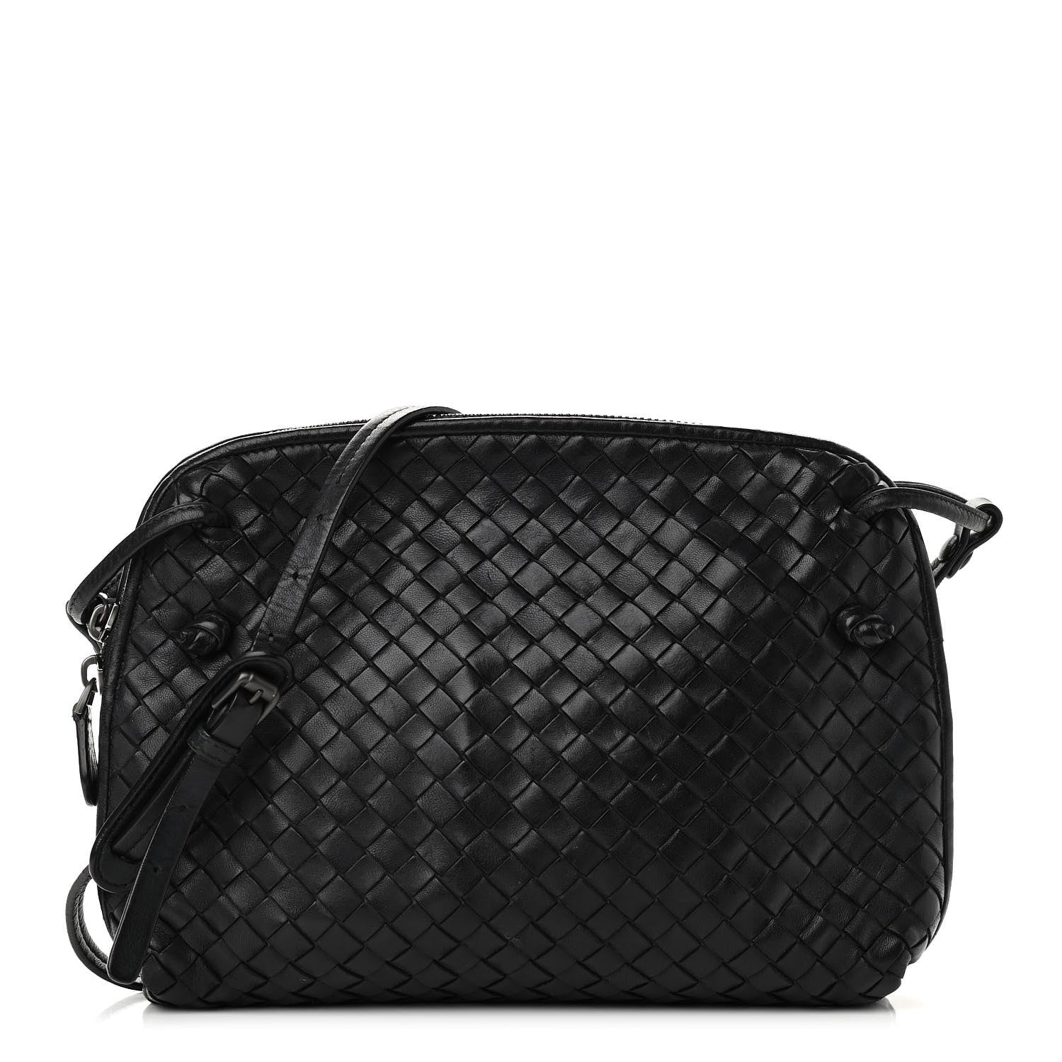 Bottega Veneta Nappa Intrecciato Nodini Bag Black 1 of 12