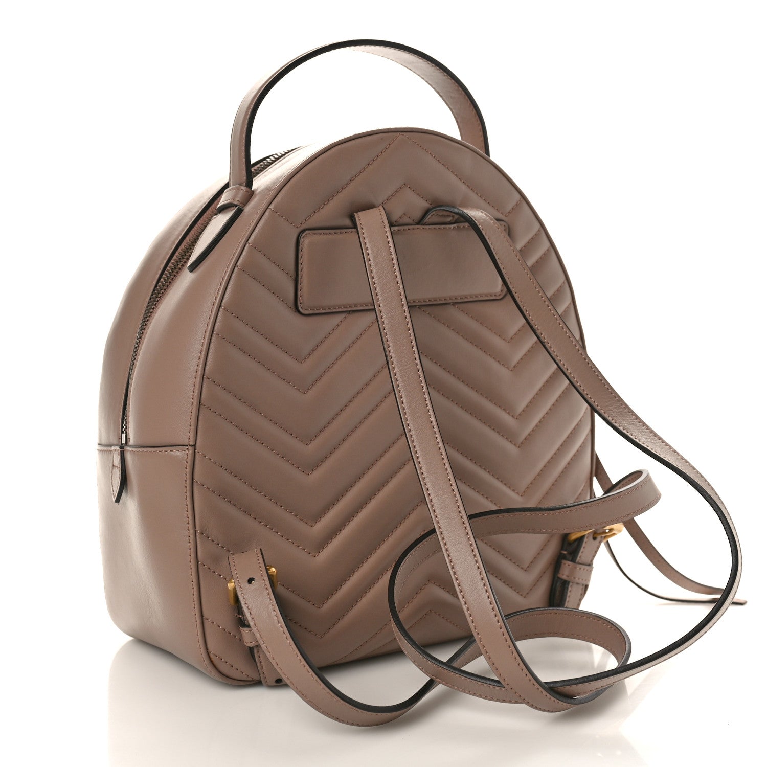 Gucci Calfskin Matelasse GG Marmont Backpack Porcelain Rose 2 of 10