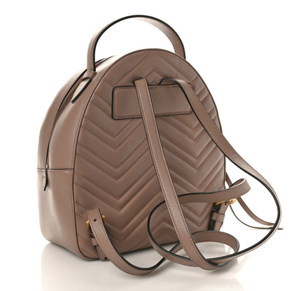 Gucci Calfskin Matelasse GG Marmont Backpack Porcelain Rose 2 of 10