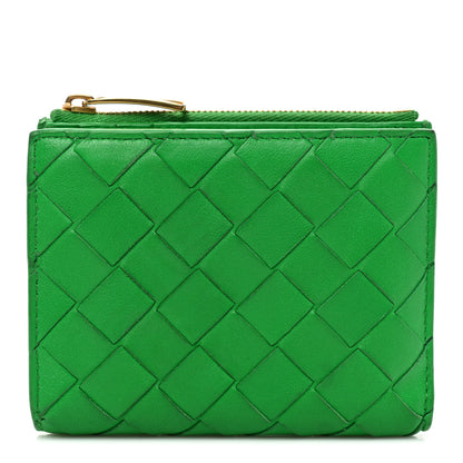 Bottega Veneta Nappa Intrecciato Bifold Zip Wallet Parakeet 1 of 6