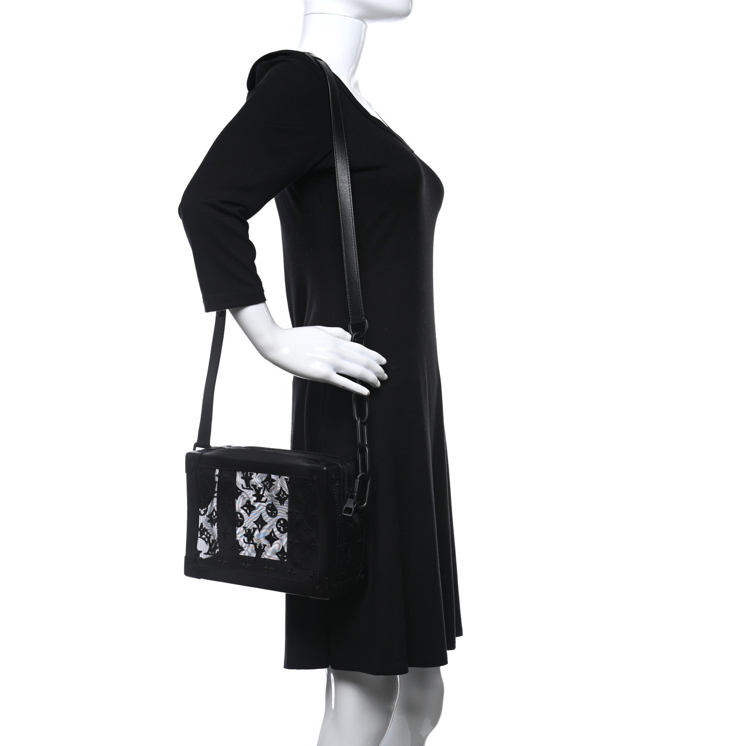 Louis Vuitton Monogram See Through Soft Trunk Black 2 of 9