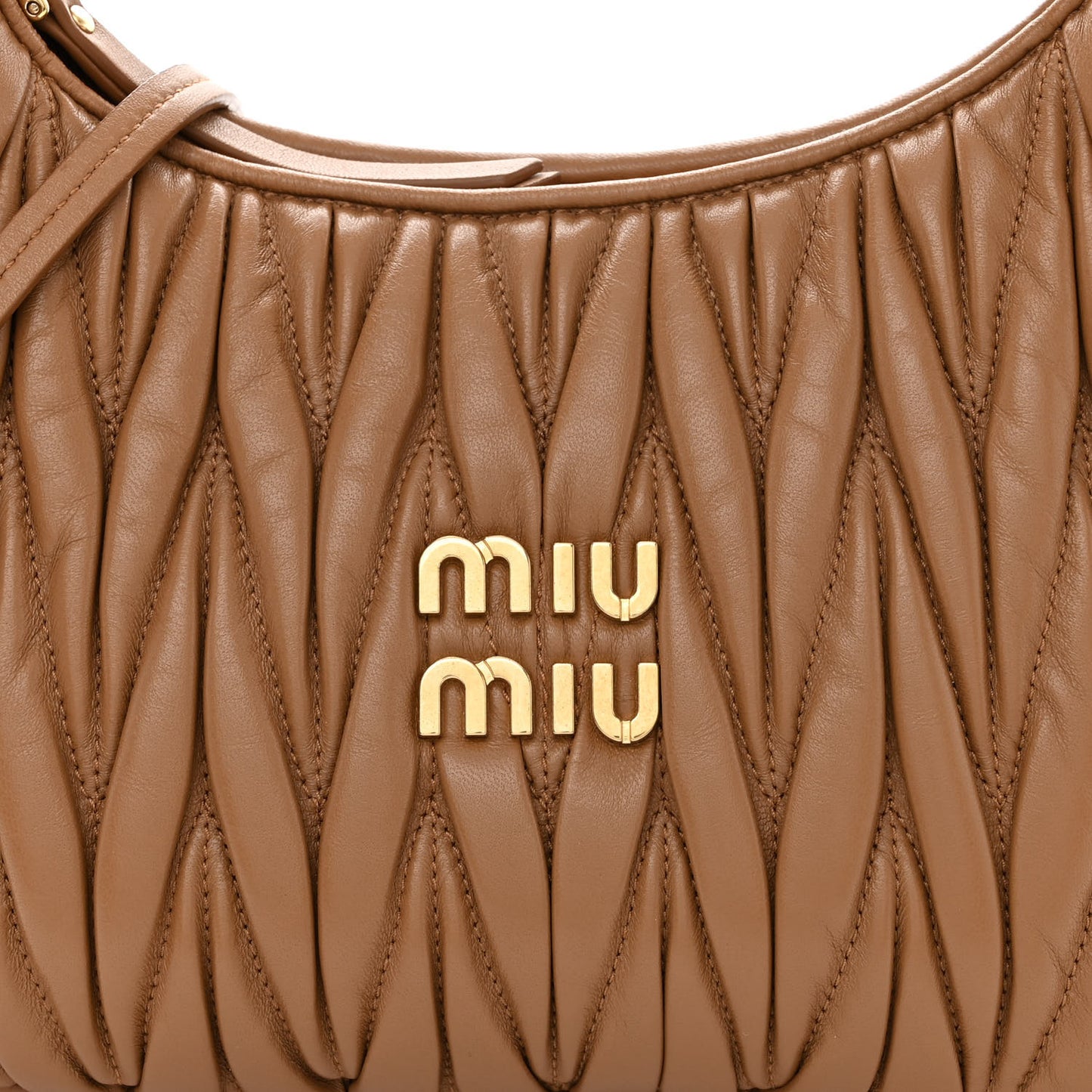 Nappa Matelasse Regular Wander Hobo Caramel