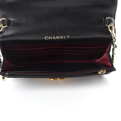 Chanel Lambskin Quilted Golden Class Wallet on Chain WOC Black 5 of 11